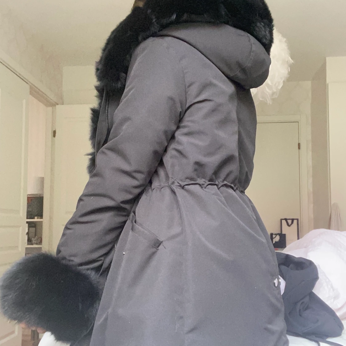 Fatima parka svart, strl XS - 91