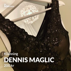 Klänning  - Aldrig använd, köpt från Dennis maglic. Stlk Xs passar som S