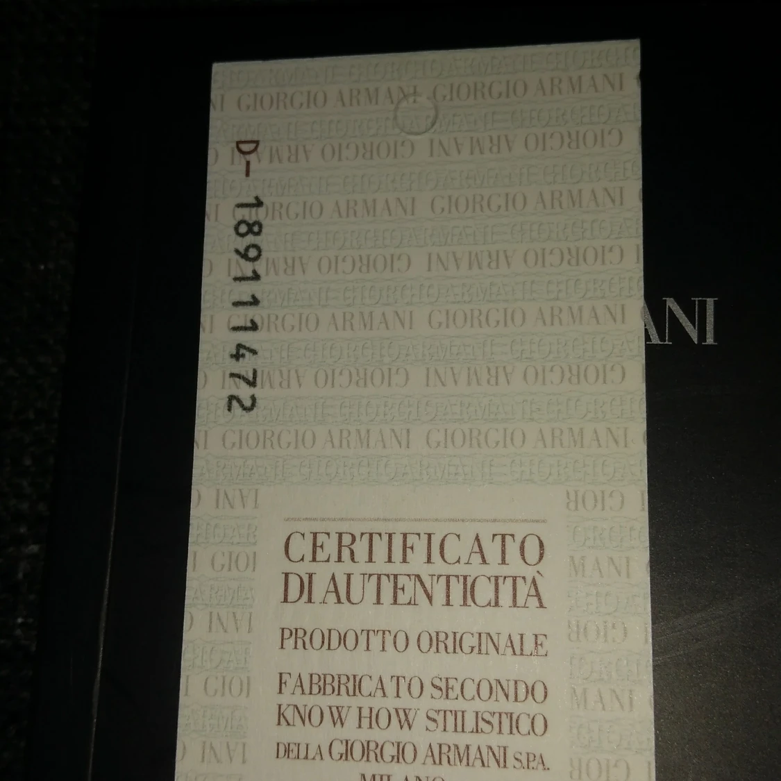 Helt Ny Armani Renato klocka   - 91