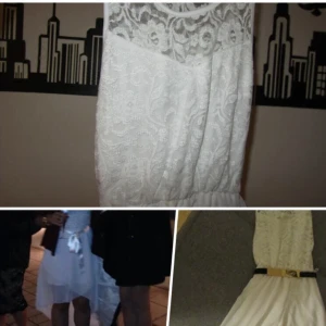  - Women's Scoop Neck Sleeveless Lace Sheer Bottom Asymmetrical Layers Satin Belt Dress =Used Once  = Original Price: 60 USD  