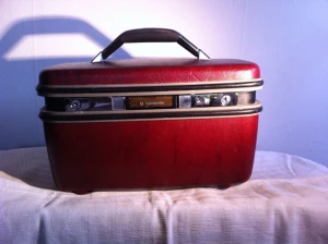 Vintage Samsonite Leather Make-up Nécessaire - Vintage Samsonite Leather Make-up Nécessaire