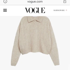 Grå kabelstickad tröja ifrån mango  - Kabelstickad tröja från mango (samma som  Hailey biber har i VOGUE’S 7 looks fast grå) köpt för nån månad sedan använd en gång, nypris 600