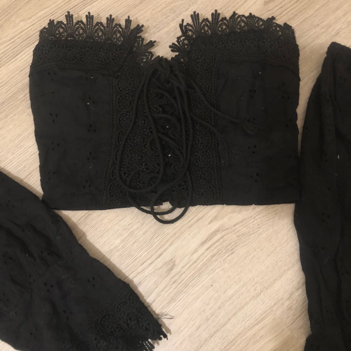 Puff sleeve crop top - 90