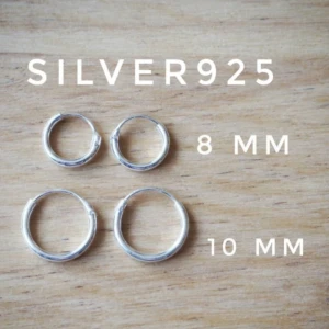 Äkta silverörhängen - silverörhängen  8mm 70kr/par▪ 10mm 80kr/par▪ frakt 15kr  NYA!!