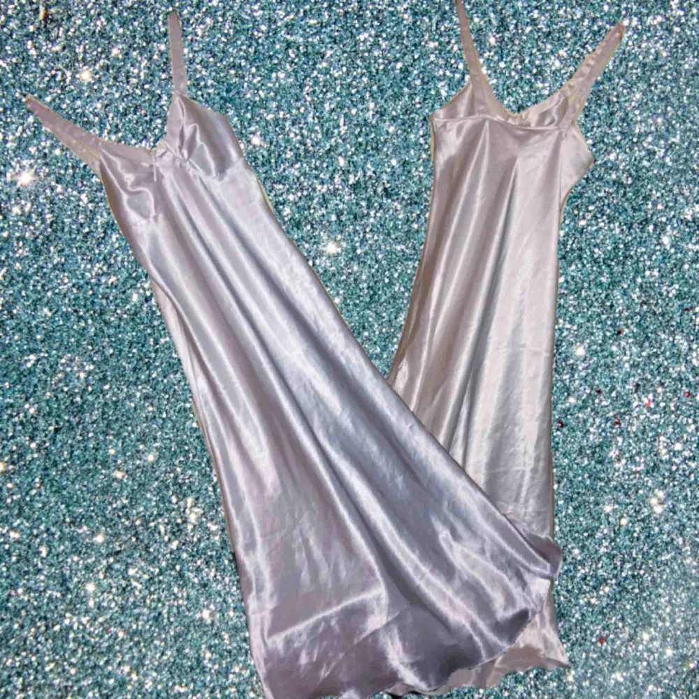 Vintage satin nightgown. Floor length with a slit down one side.  Price includes shipping.. Klänningar.