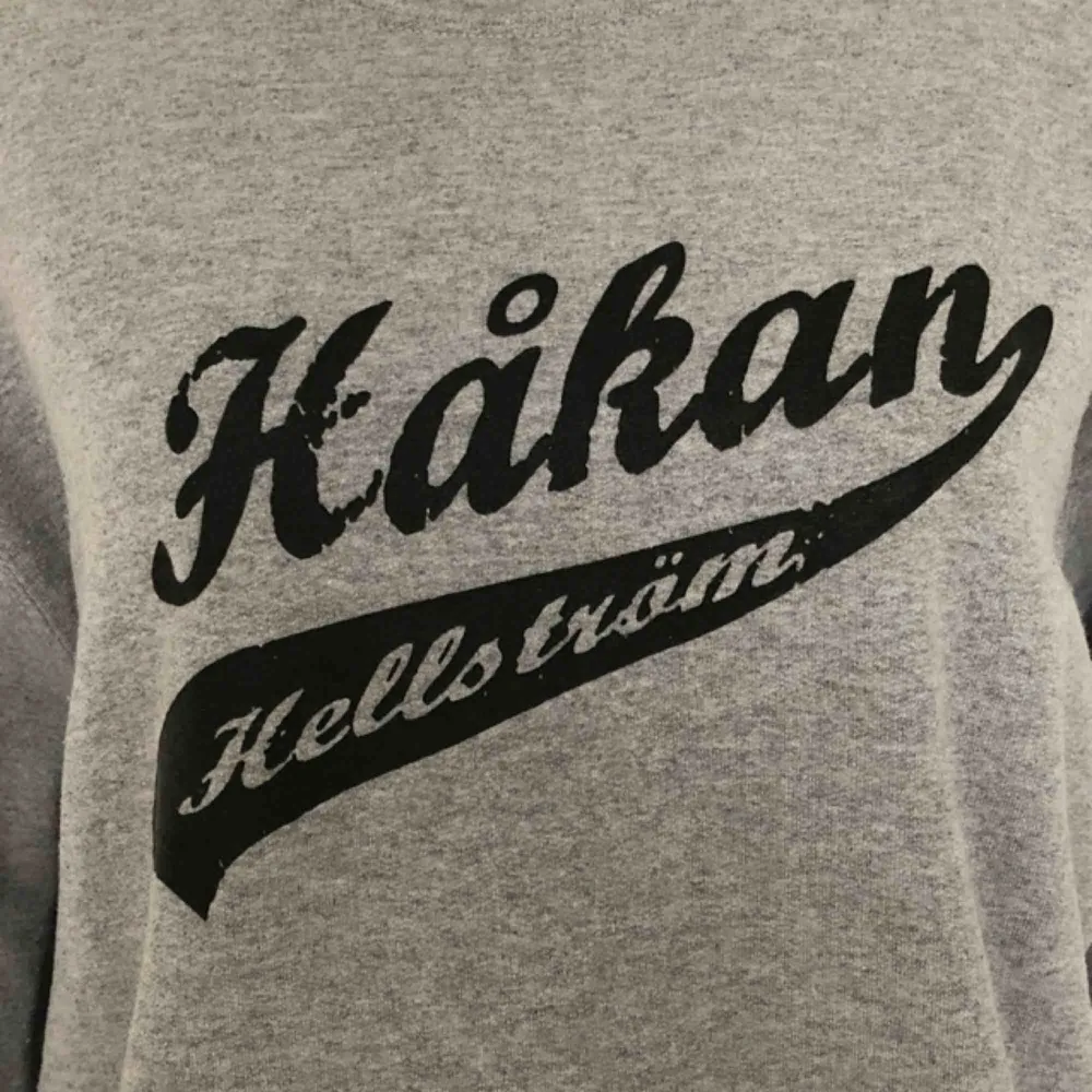 Håkan Hellström sweater i collagematerial. Storlek S/M men blir snygg oversize på xs. Använd fåtal gånger.. Hoodies.
