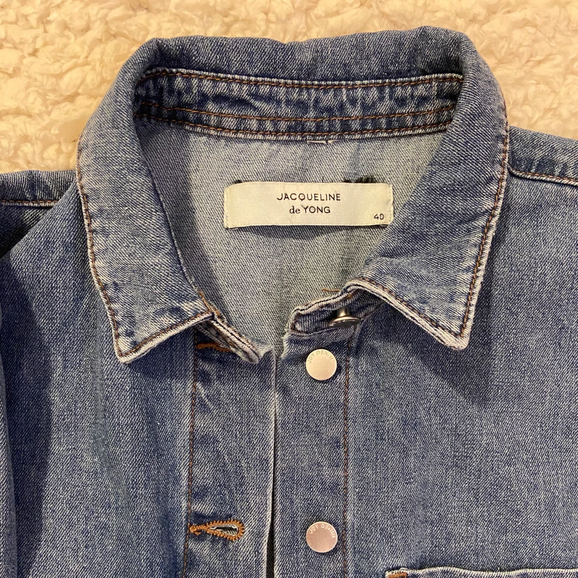 Jeans dress with collar and  metal buttons size 40 - 91