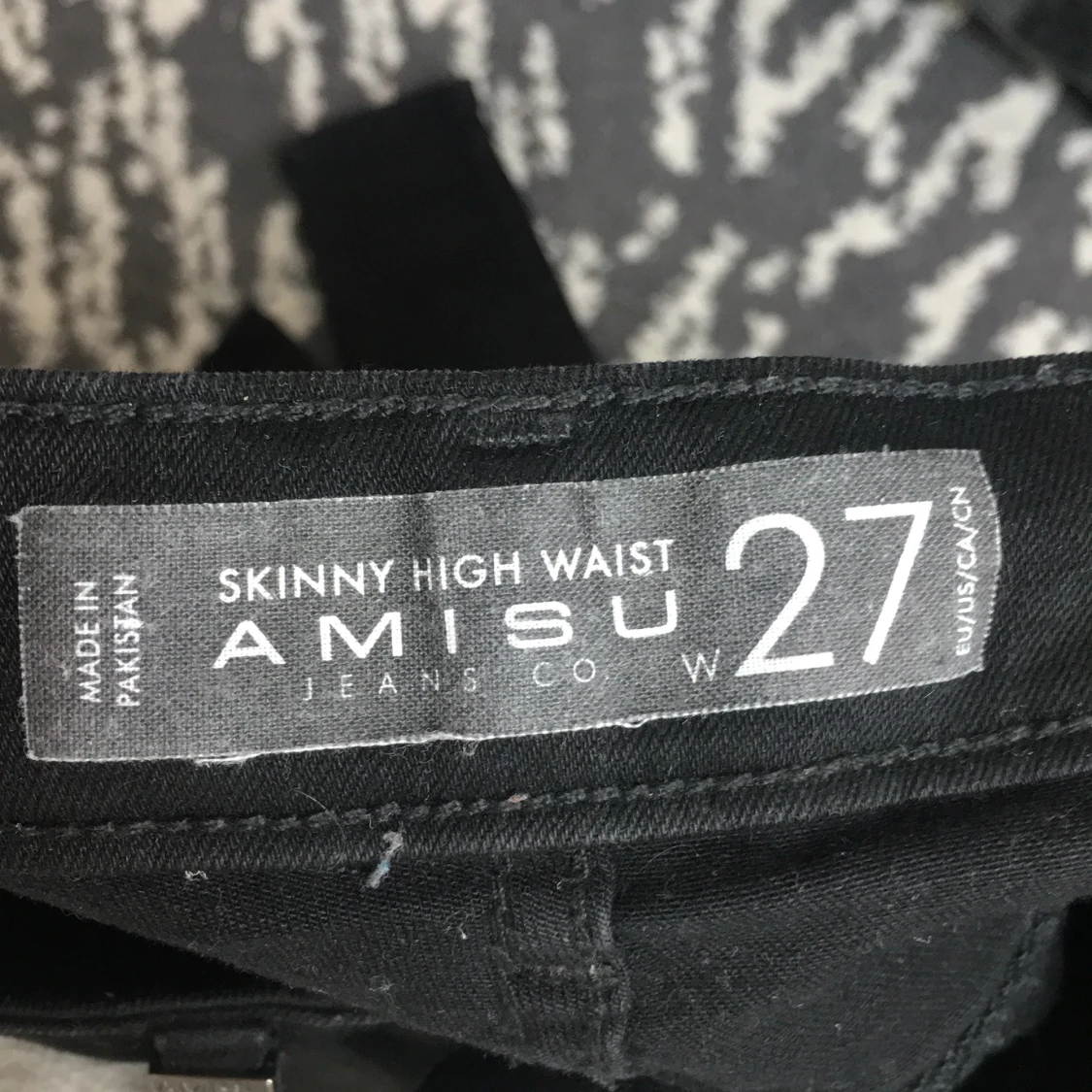 Svarta skinny high waisted jeans  - 91