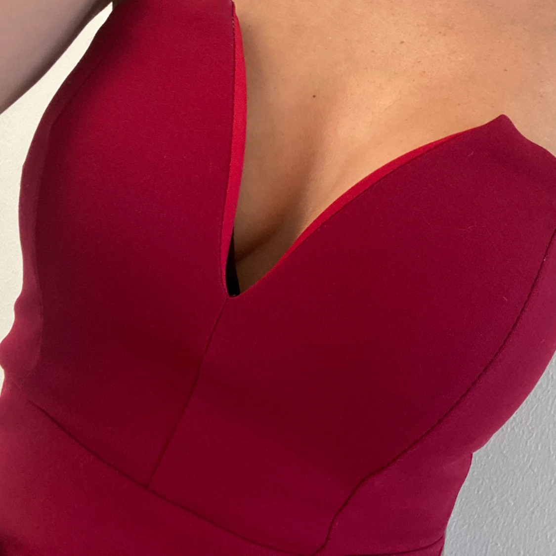 Vinröd klänning storlek s ❤️ - 91