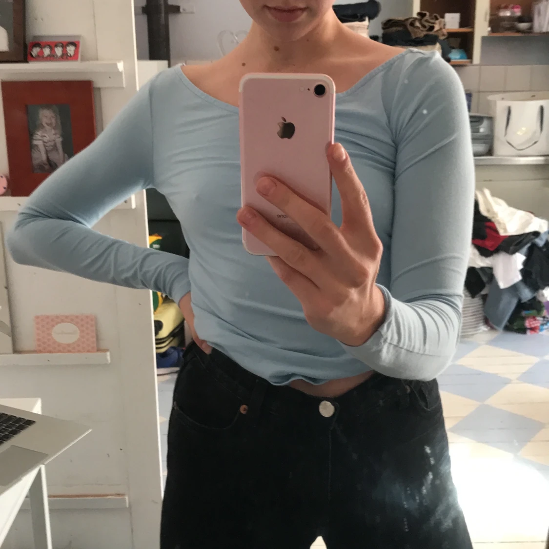 Långärmad topp - 90