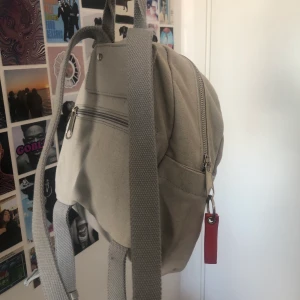 BDG mini-ryggsäck  - en grå mini-ryggsäck från BDG, köpt några år sedan, knappt kommit till användning 💕 bdg-lappen har släppt lite, men inget som syns. man får plats med mer än vad man tror ☺️ möts i västerås, annars står du för frakten💕 kolla min profil för mer!