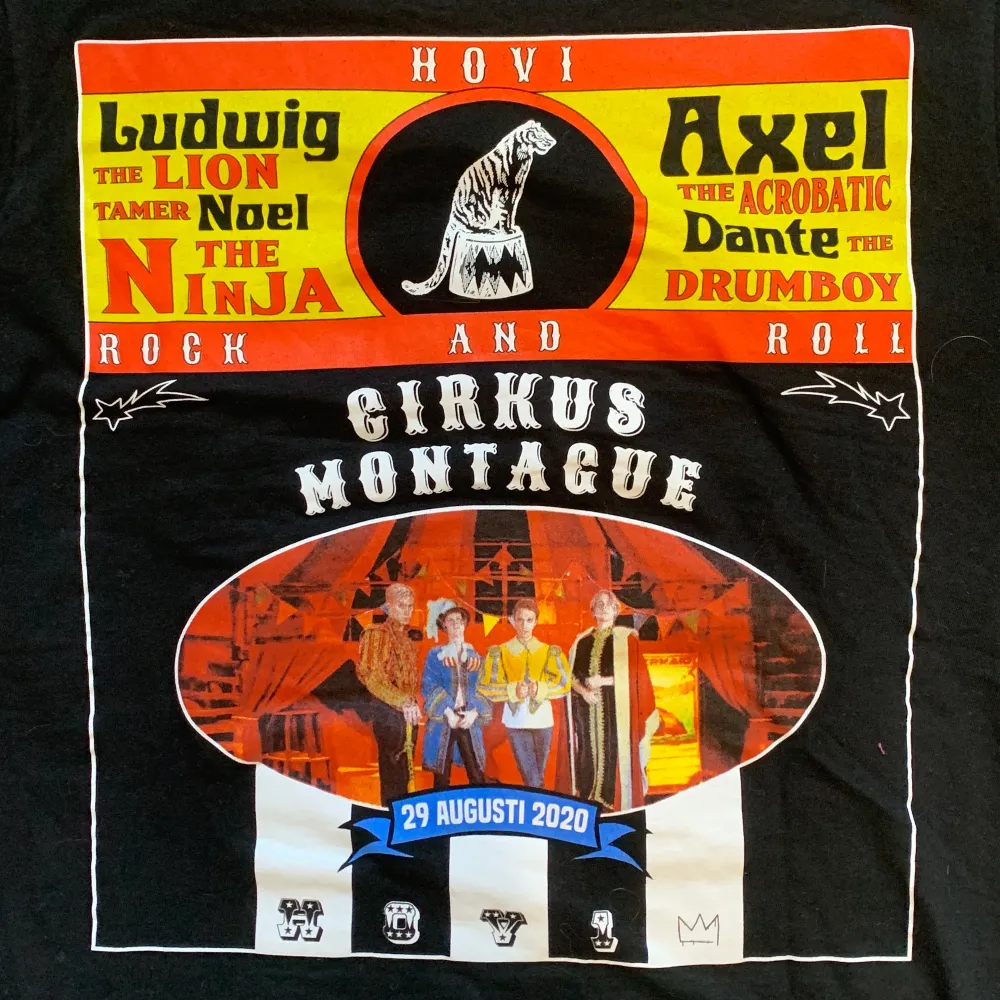 Hov1 Cirkus Montague t-shirt från deras konsert, nyskick använd 1 gång, frakt 45kr . T-shirts.