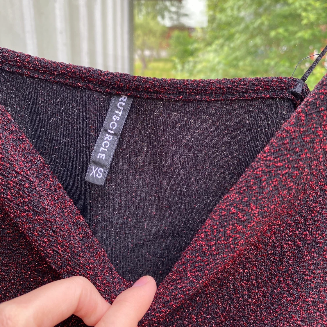 Glittrigt linne ifrån Rut n circle XS - 91