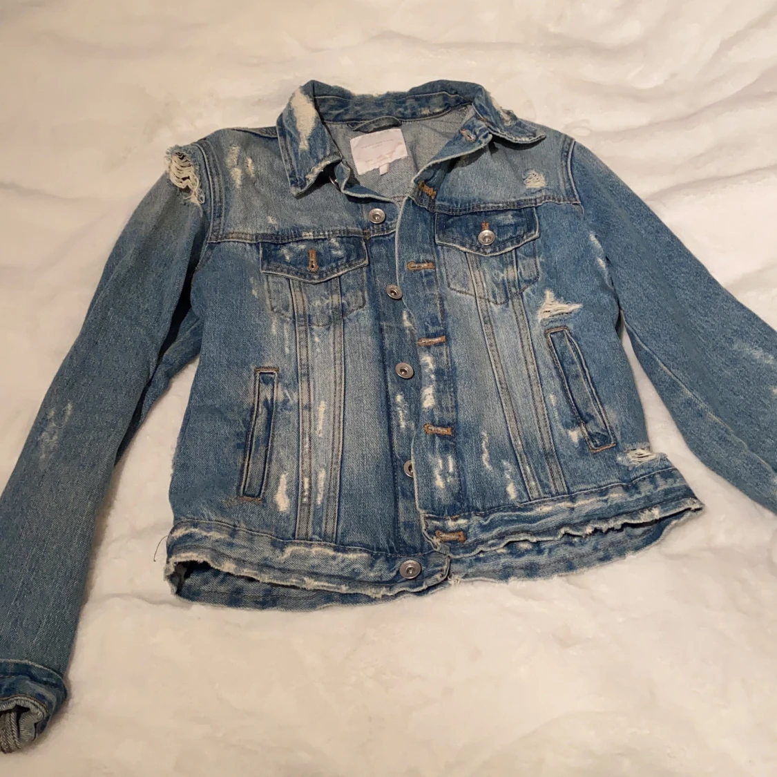 ”Sliten” Jeansjacka