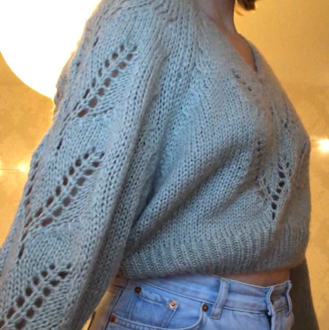 Stickad tröja storlek S - 91