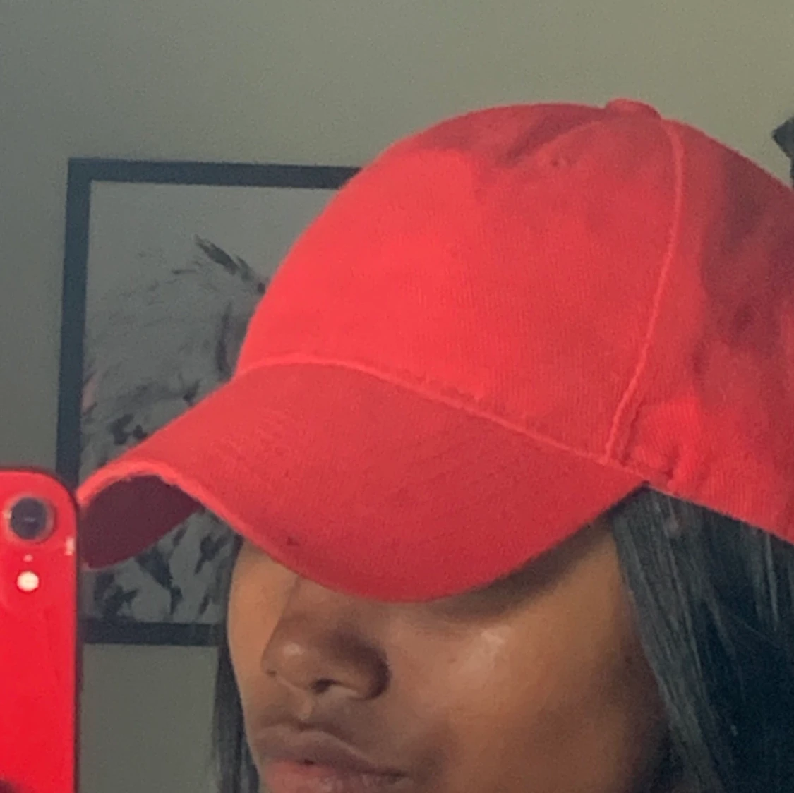 Röd Baseball keps  - 90