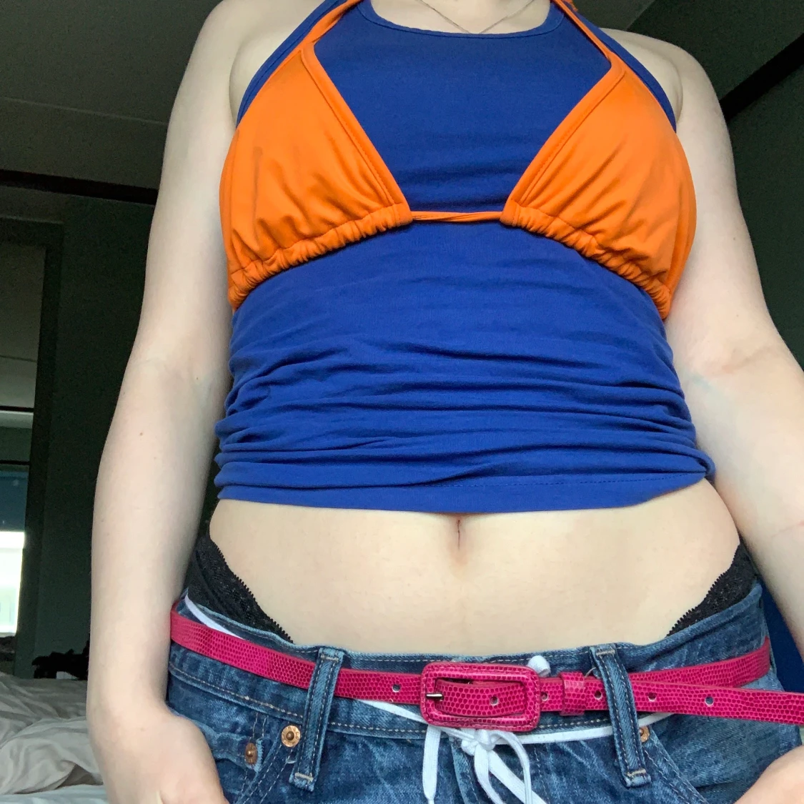 Orange bikini top👙  - 90