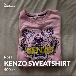 Sälje nu min rosa kenzo sweatshirt. Den är använd få gånger och är i mycket bra skick! Stl S. (hör av er om ni är intresserad eller har frågor) bud om fler är intresserade.
