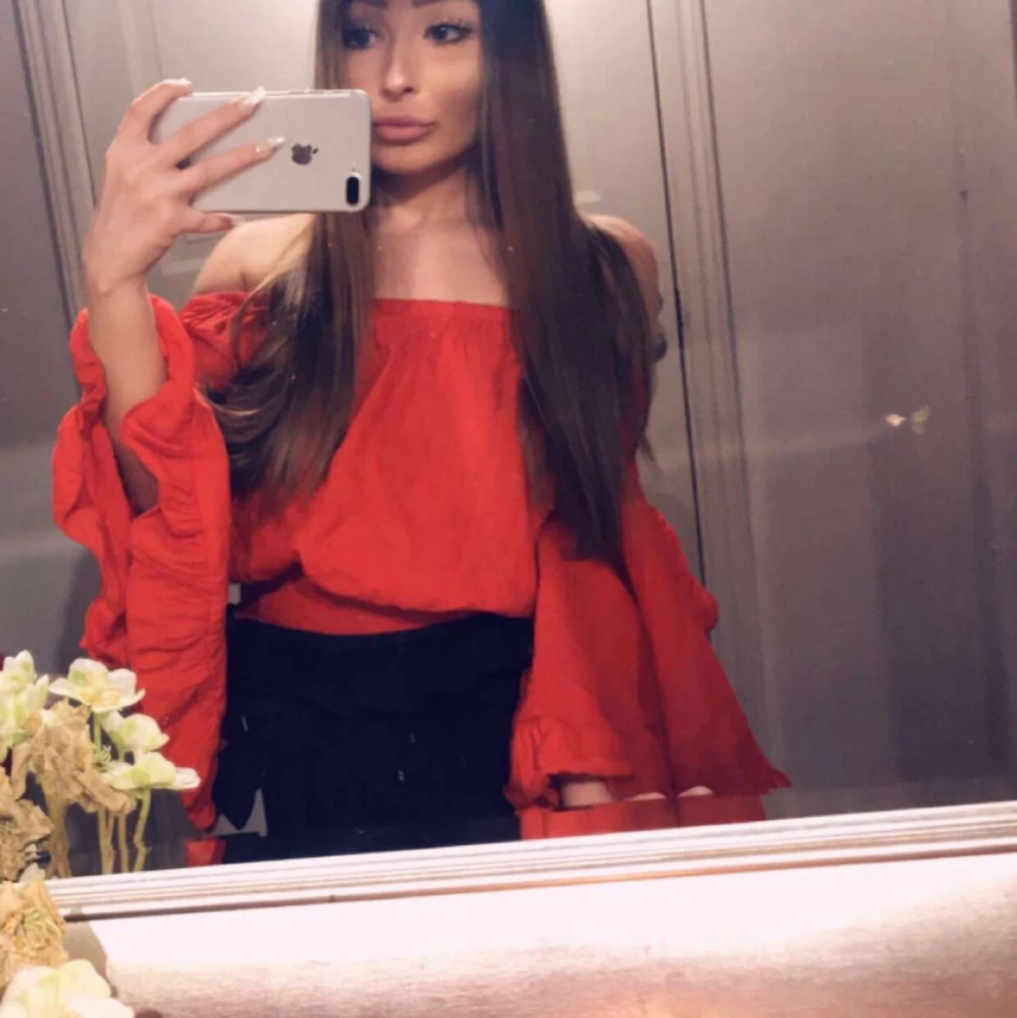 Röd topp från TigerMist, storlek XS