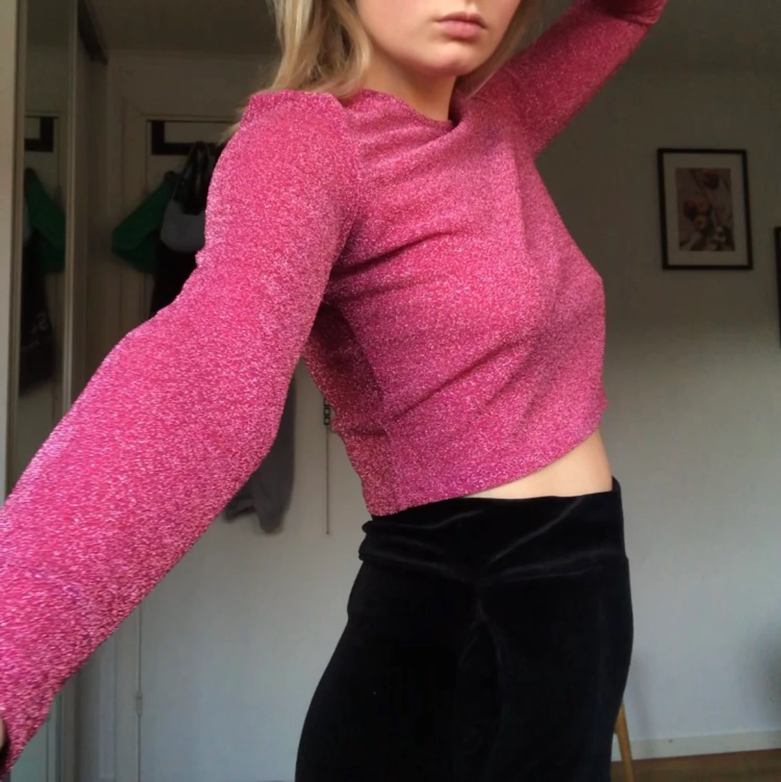 Glittrig croptop - 90