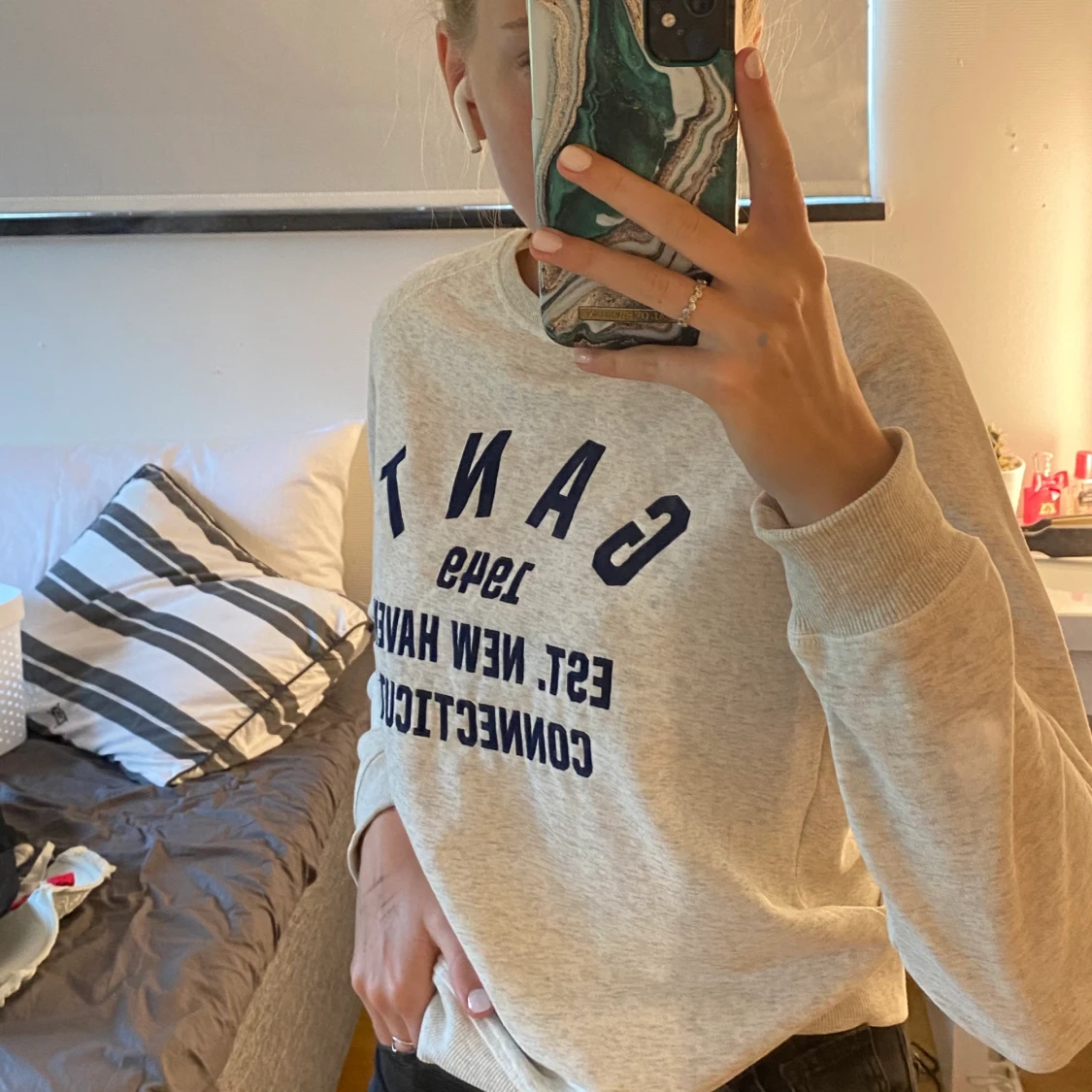 Grå sweatshirt Gant