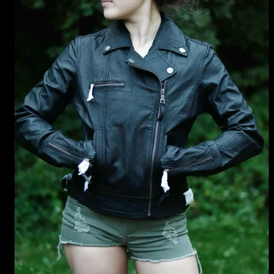 HELT NY Oanvänd läderjacka/skinnjacka s.38 - 91