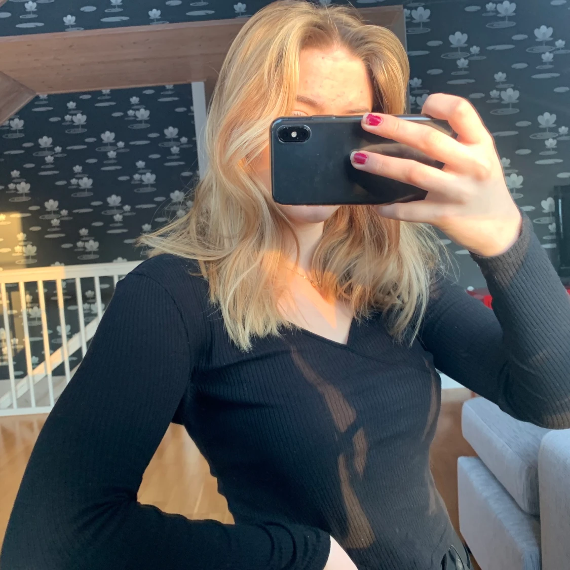 Svart långärmad från hm