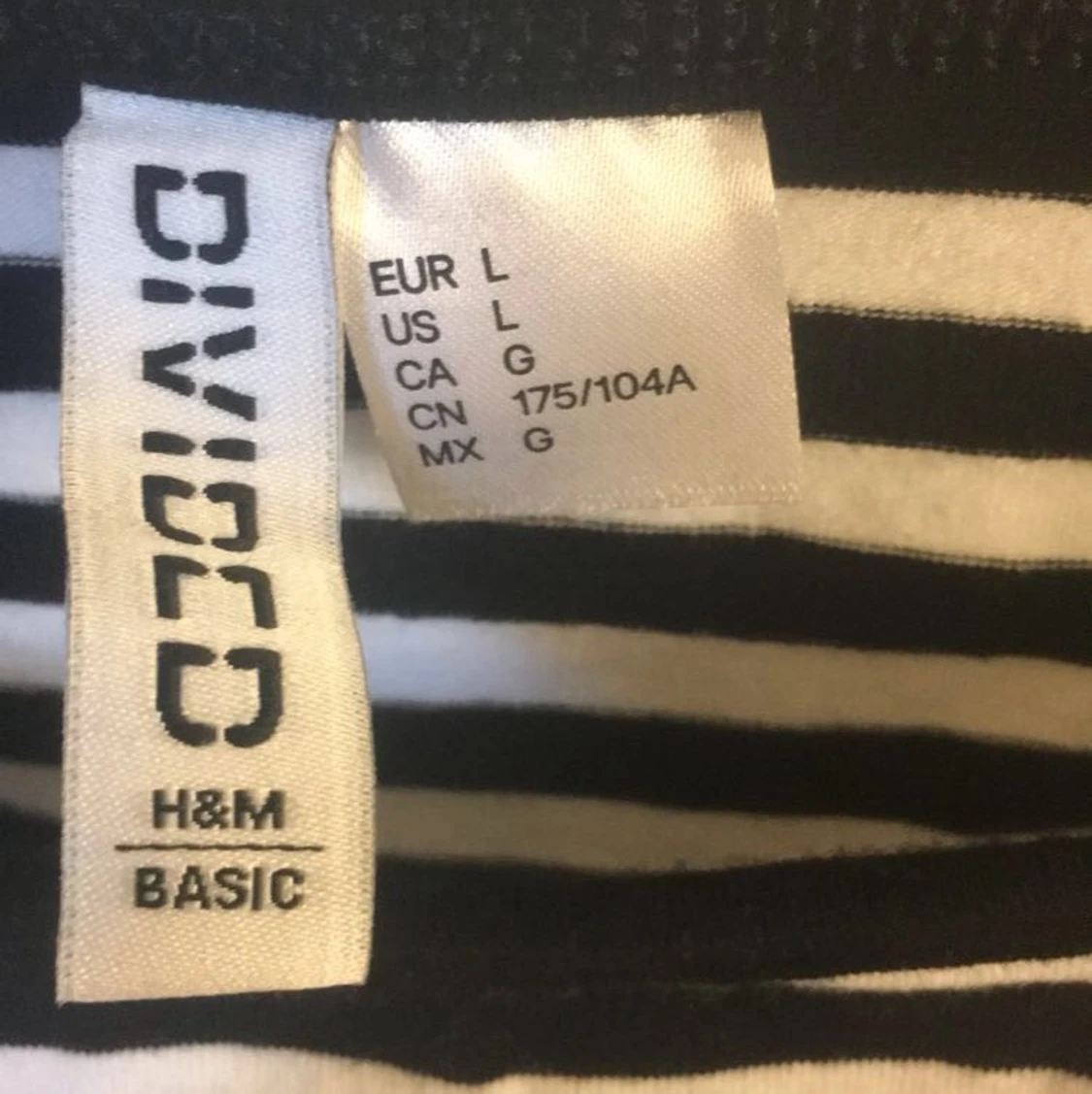 randigt linne från H&M  - 90