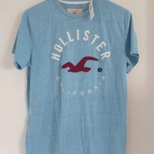 T-shirt från hollister  - T-shirt, ljusblå aldrig använd. 