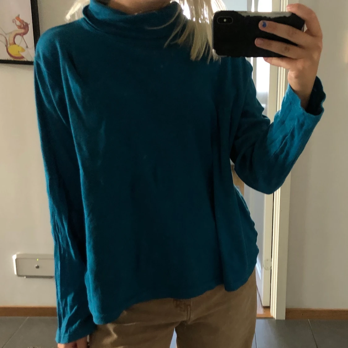 Super fin blå polo! - 90