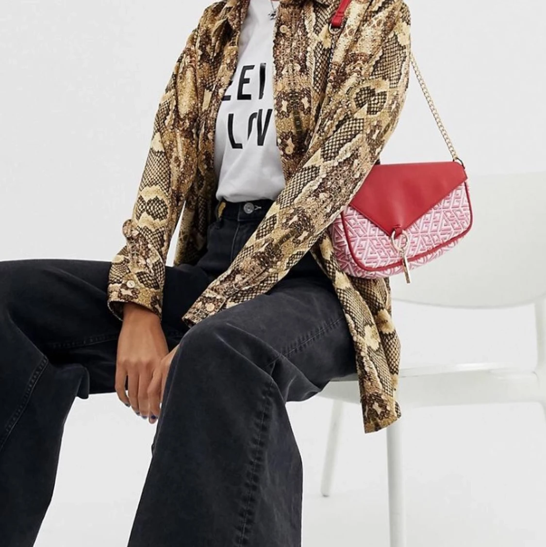 Satinskjorta från Reclaimed Vintage - 91