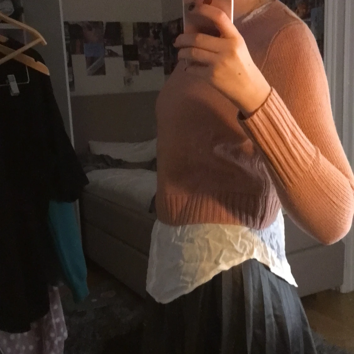 Stickad rosa tröja! - 90