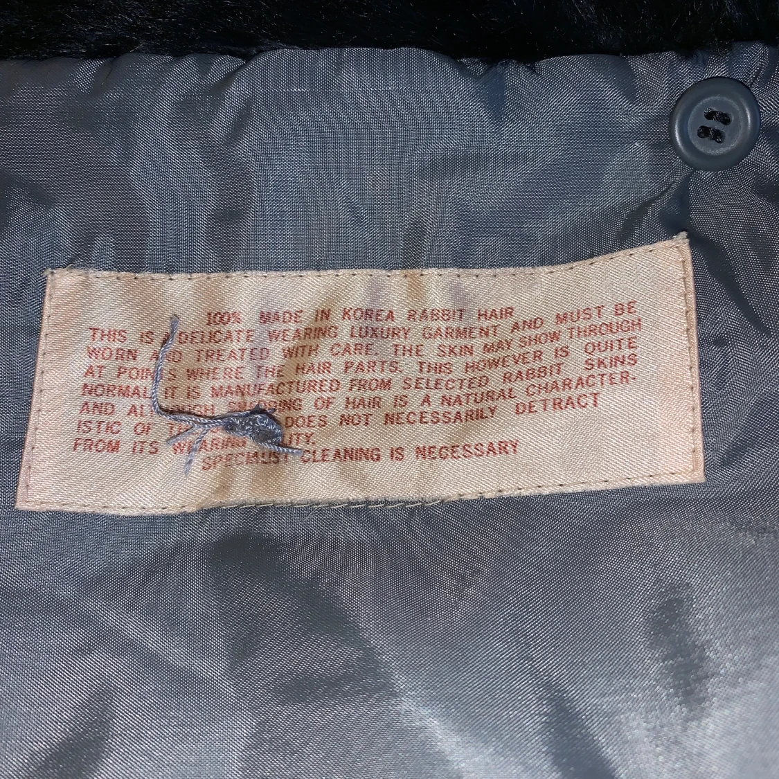 VINTAGE läng väst i rabbit hair - 91