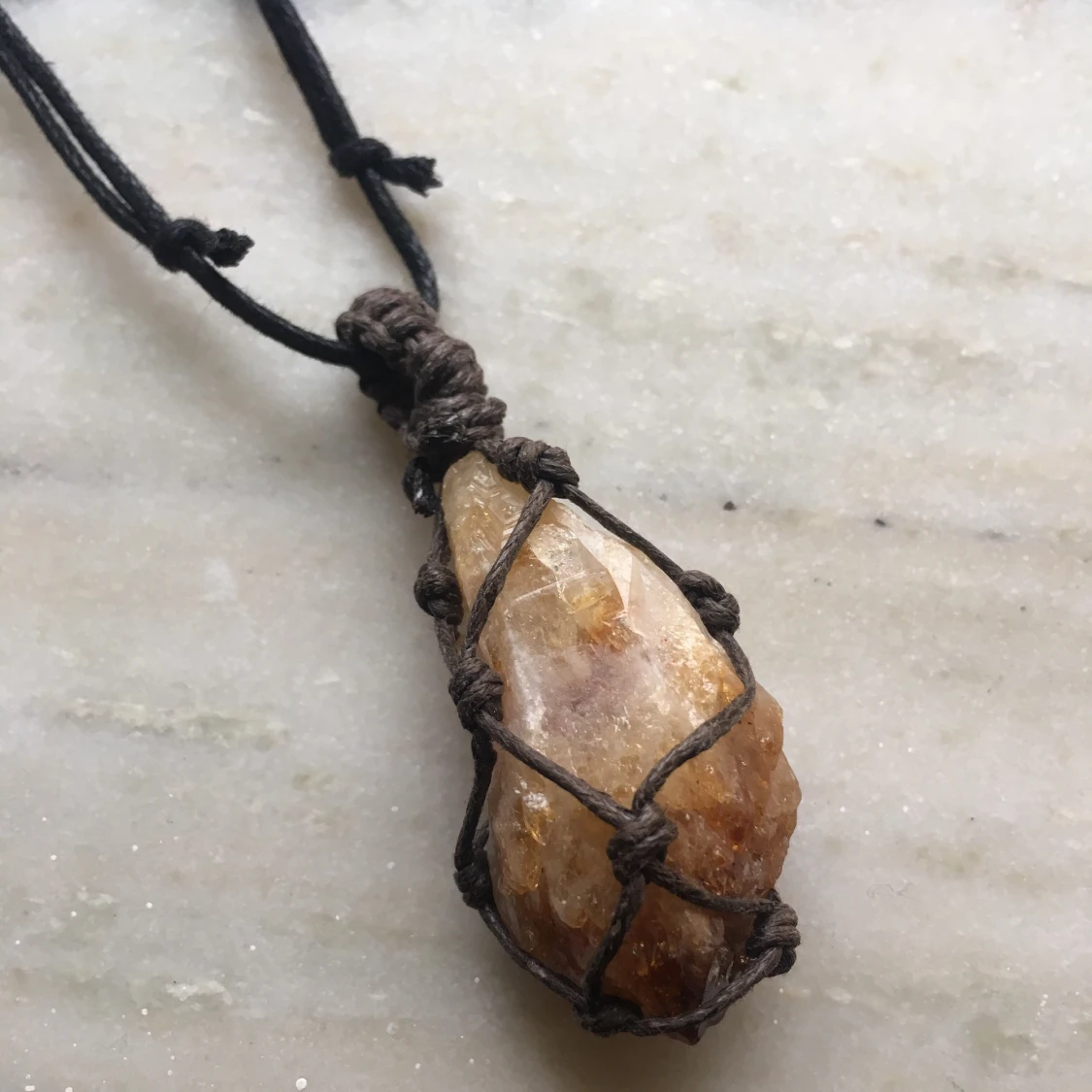 Citrin halsband  - 90