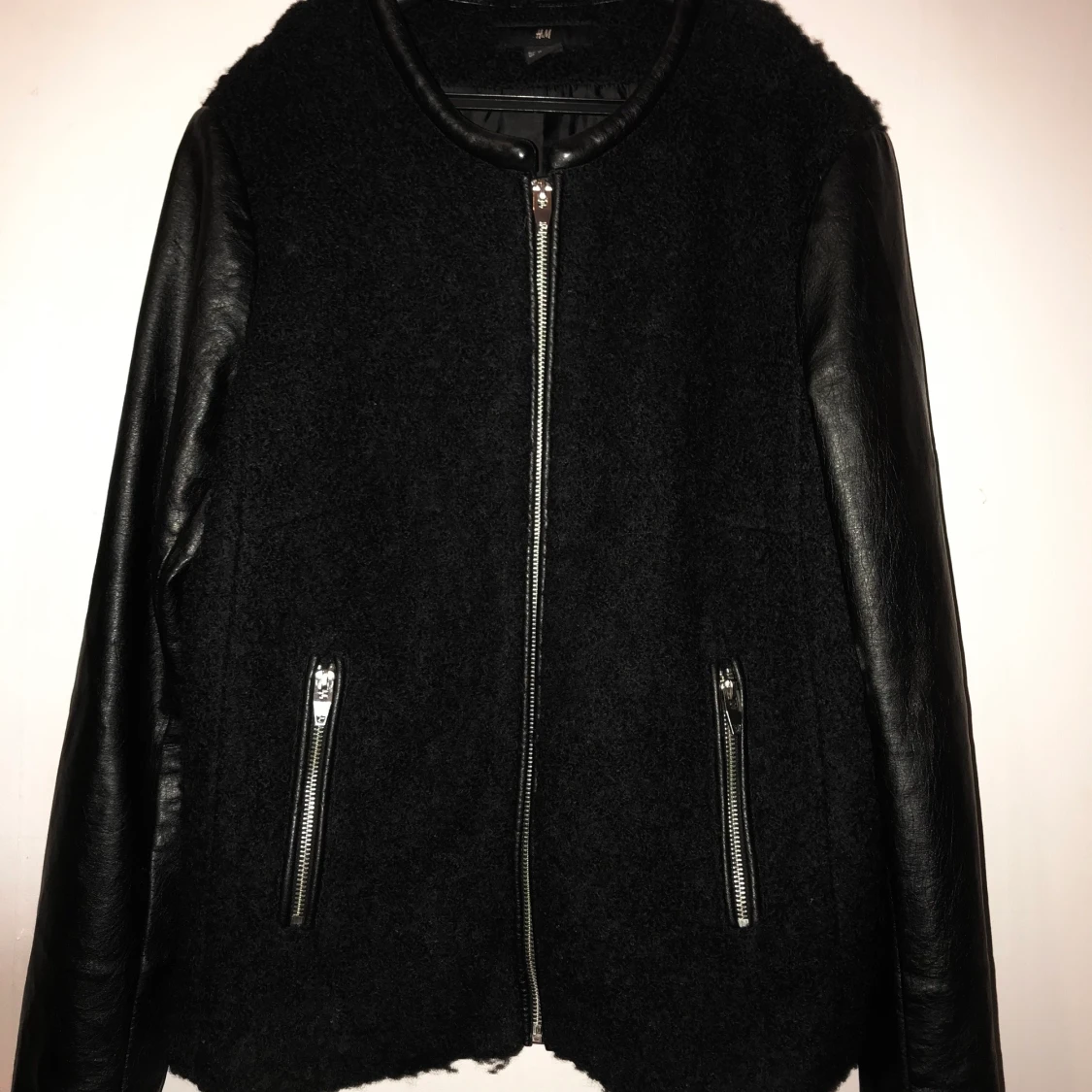 skinnjacka med päls