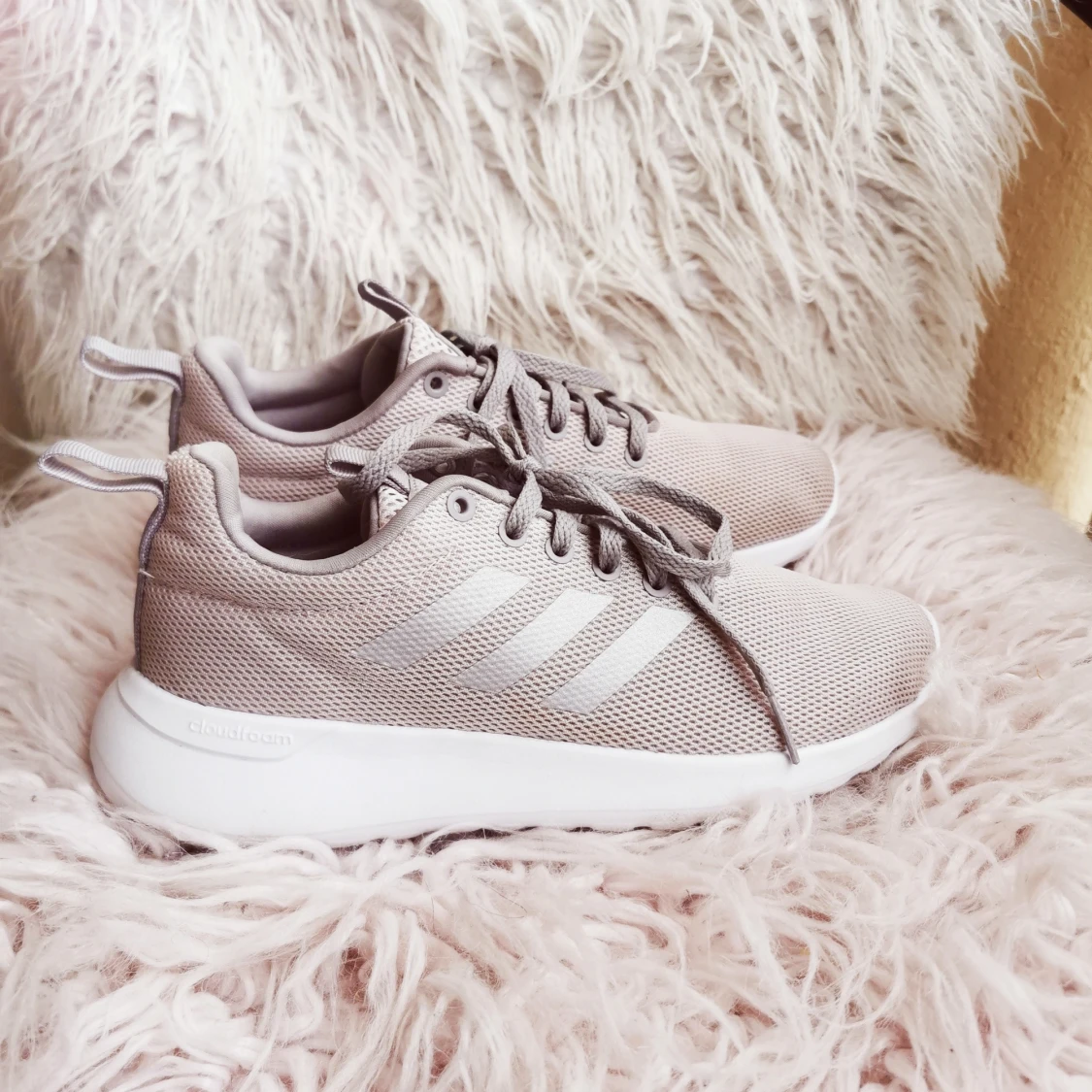 Adidas cloudfoam, rosa-grå strl 36,5 - 90