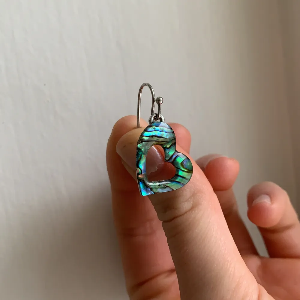 Jättefina hjärtformade örhängen, köpta från lokal smidesbutik i Utah, USA. Är känslig för nickel och dessa har funkat jättebra :). Accessoarer.