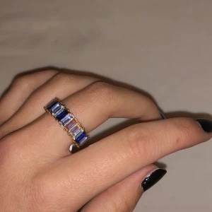 Zend details ring - ”Trinity Ring Blue” från zend details. Köpt för 219kr. Aldrig använd pågrund av att jag har väldigt smala fingrar så den var förstor. Därför sitter lappen kvar. (Storlek 8) vid snabb affär får du gratis frakt