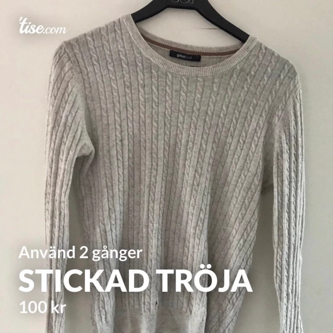Stickad tröja