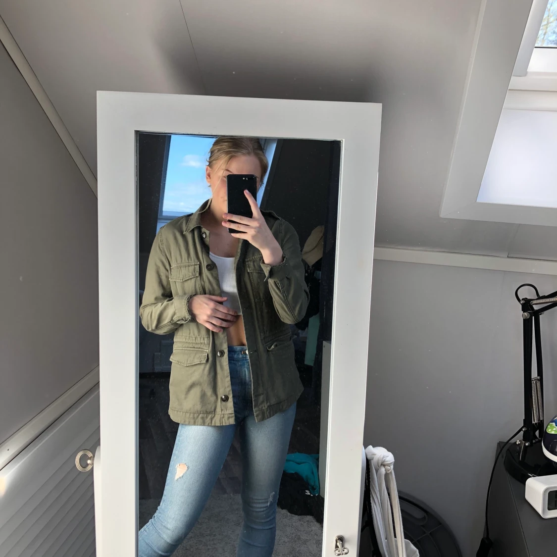 ”militärjacka” från H&M, strl 36