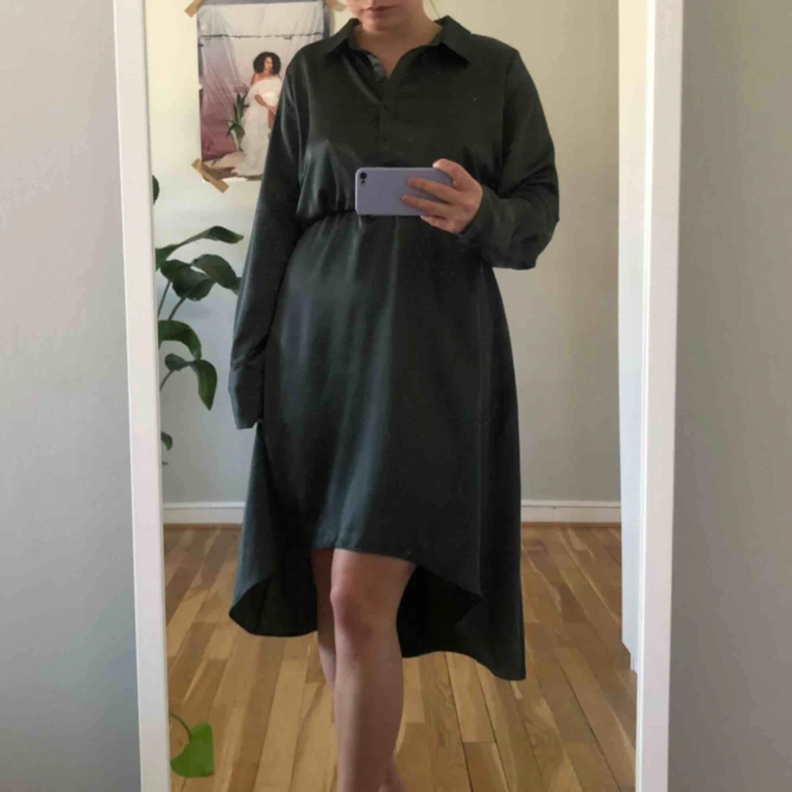 Klänning i satin - 91