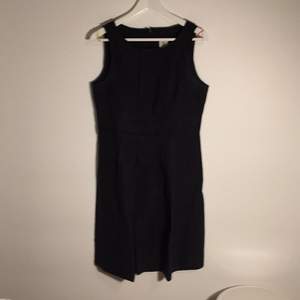 Noa noa little black dress, knee-length, subtle velvety stripe pattern