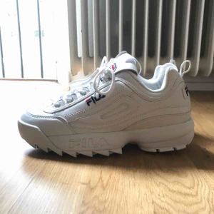  - Oanvända Fila Disruptor storlek 41. Små i storleken.  Nypris: ca 1000kr. Kan mötas eller hämtas i Stockholm. Fraktas ej 🌸