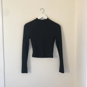  - Svart vanlig tröja som är lite croppad