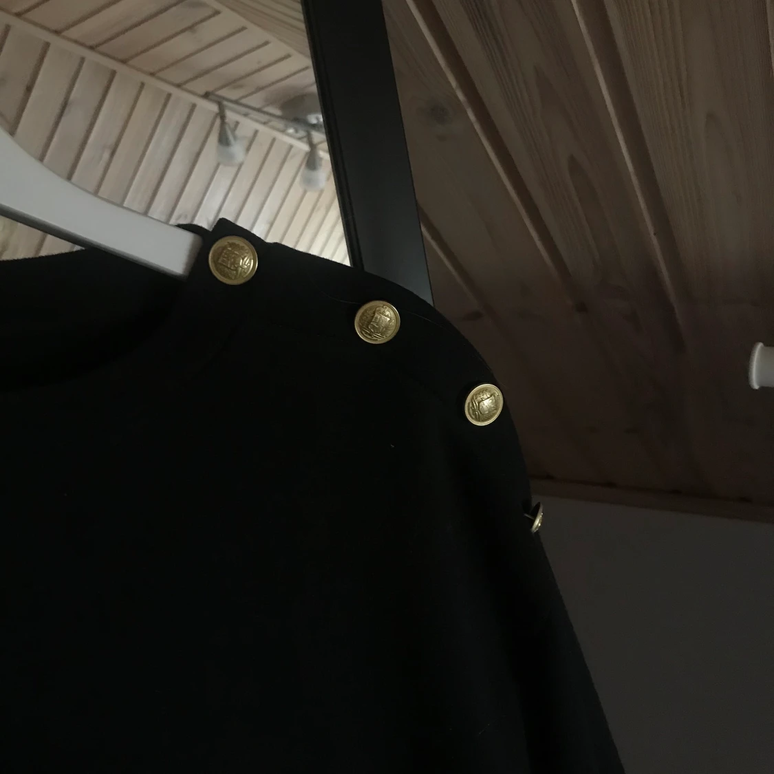 Svart sweatshirt - 90