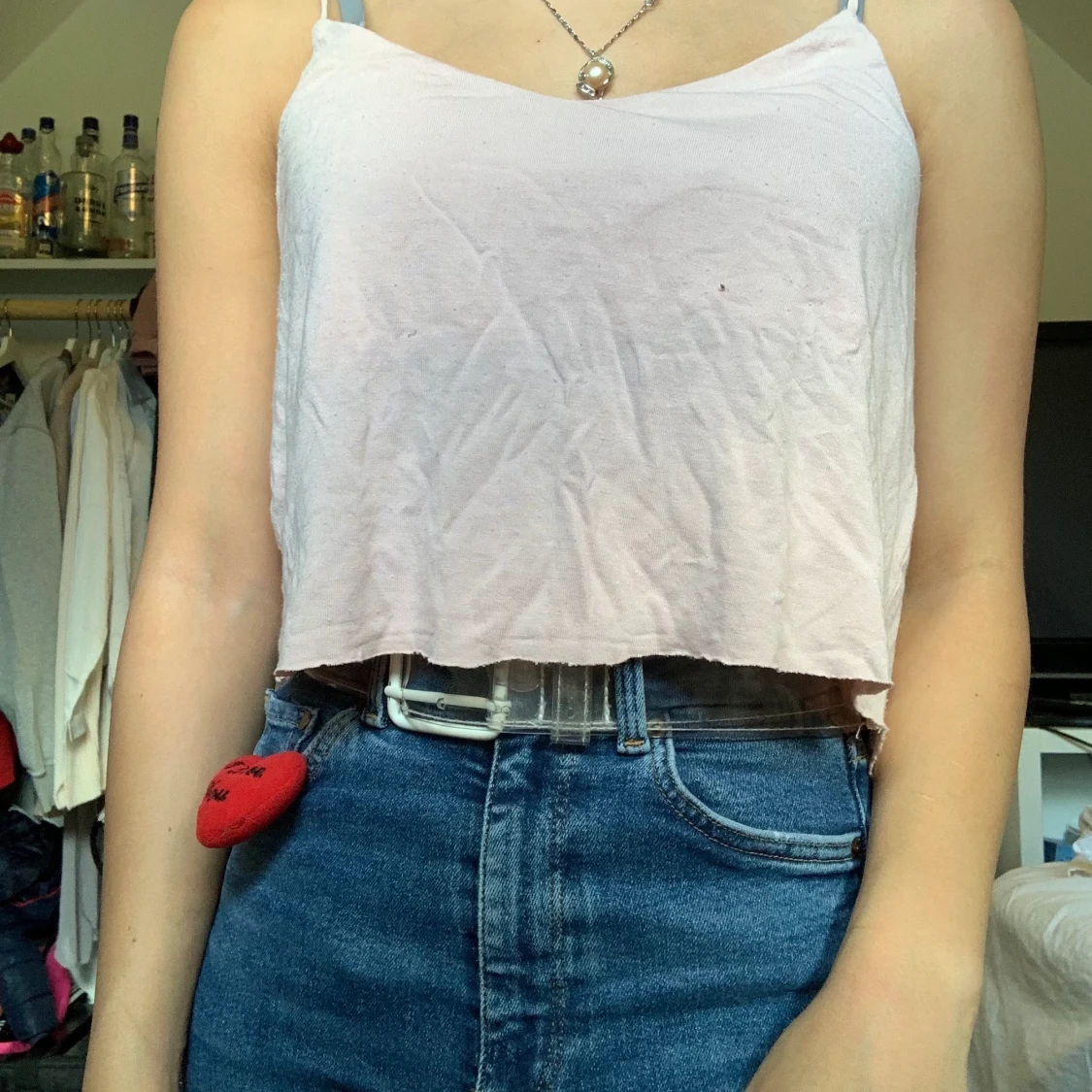 Rosa top, klippt sj  - 91