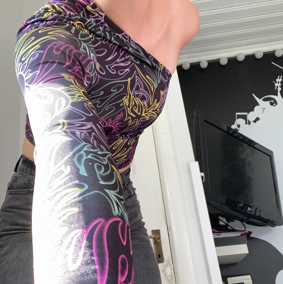 Singel shoulder tröja 