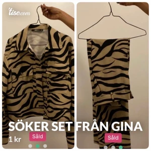 Söker set från Gina tricot  - Söker detta set från Gina i storlek 34 eller 36!:)