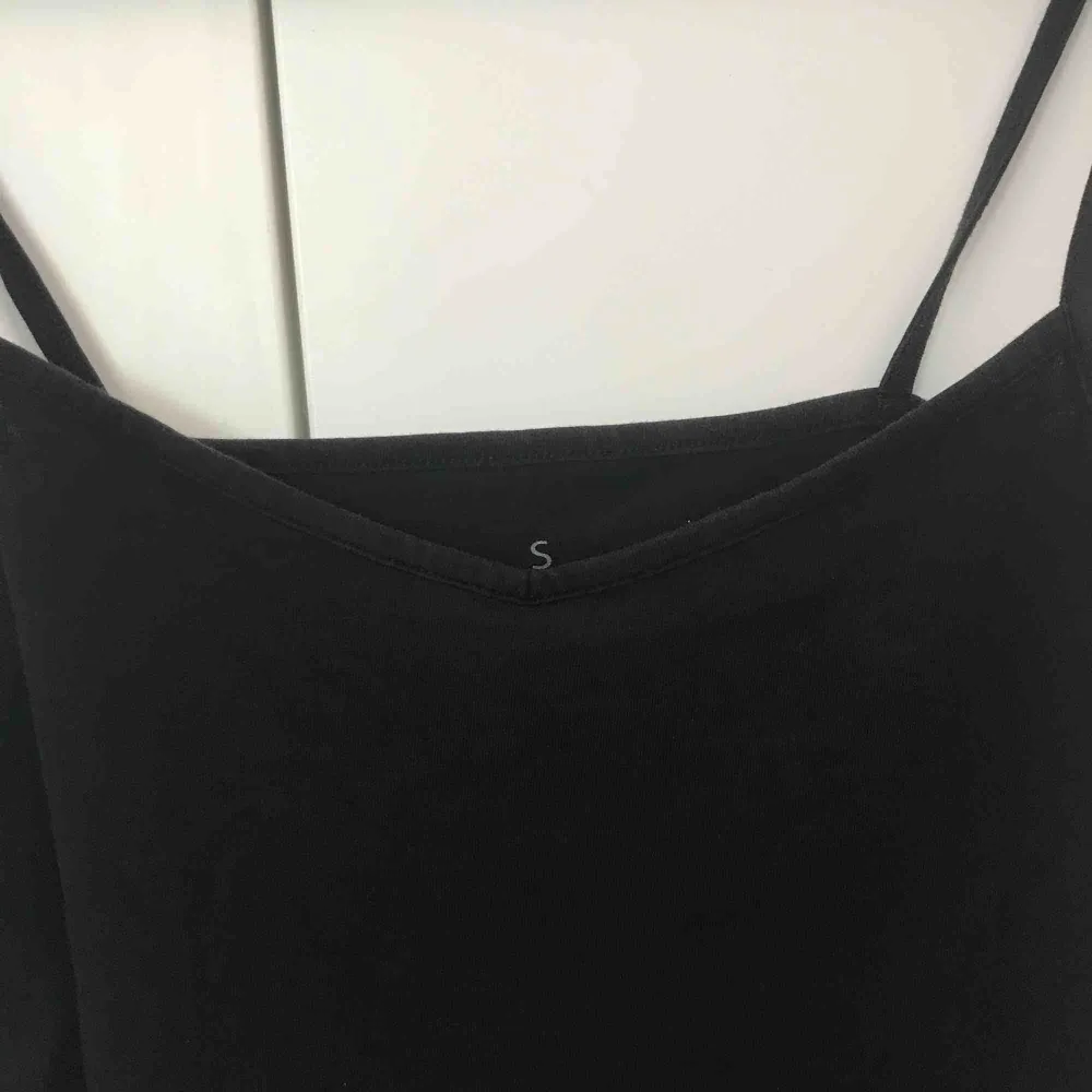 Ett basic svart linne från kappahl. Säljer pga för stor i storlek för mig. Köparen står för frakten💙. Toppar.