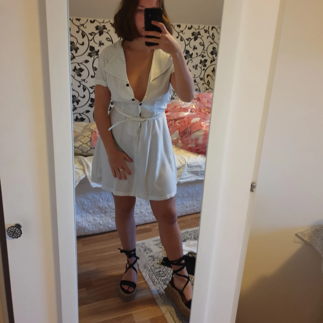 Vit klänning  - 90